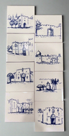 Eight Gates of Jerusalem Ceramic coaster set