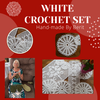 Hand-Made Crochet White Set