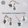 Christmas Nativity Set and Jerusalem Ceramics Trio