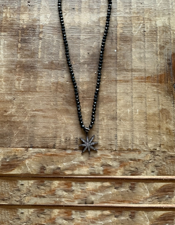 Limited Edition Black Crystal Star necklace