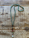 Limited Edition Seashell with Turquoise Beads lariat