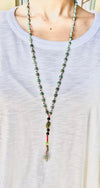 Limited Edition Seashell with Turquoise Beads lariat