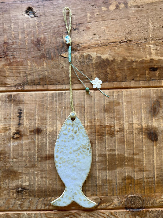 Hand painted Ceramic Blue Fish